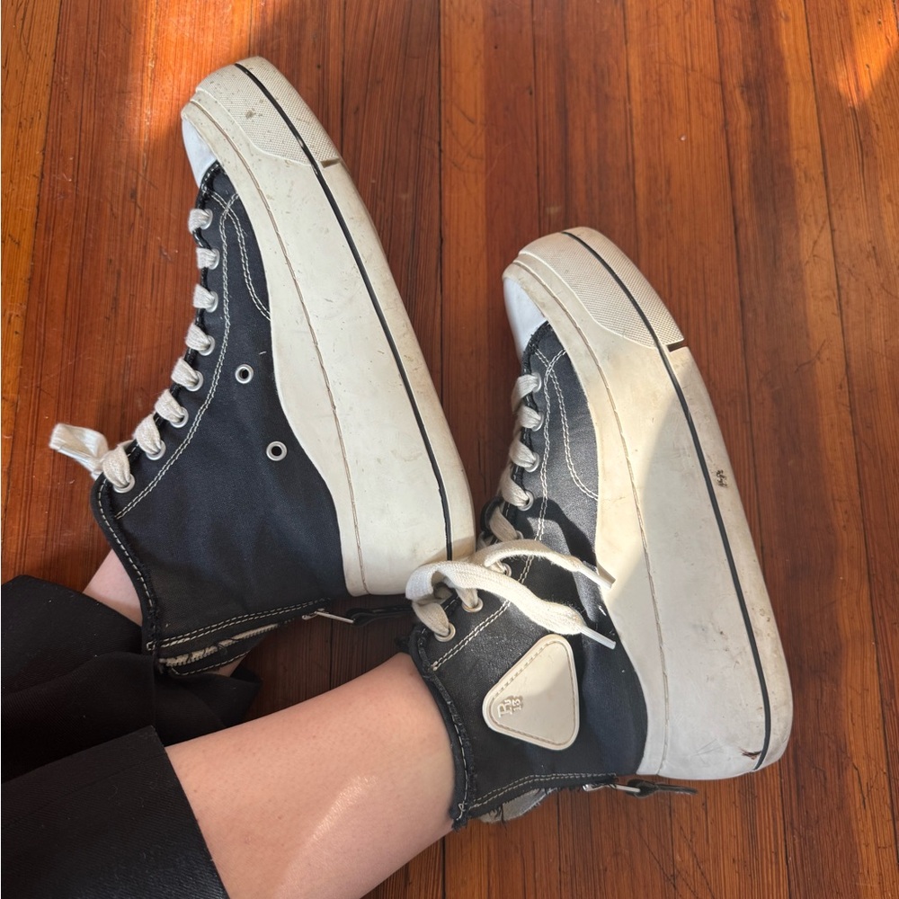 Women's Black High-Top Sneakers